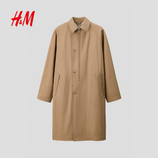 H&M HM男装夹克新款时尚商务通勤简约轻便大衣1321675