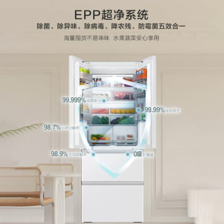 PLUS会员、国家补贴：海尔 冰箱山茶花 413L BCD-413WGHFD1BSJU1(白)