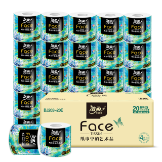 洁柔 油画系列卷纸 4层 200g/卷*20卷