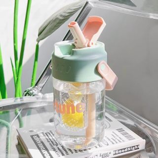 亚创优品 双饮吸管杯500ML