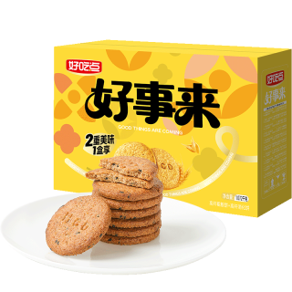 好吃点 饼干年货零食礼盒1002g（核桃+腰果+夏威夷果）