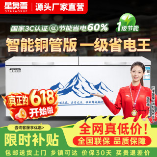 星奥雪 冰柜商用大容量卧式冷柜双温家用冷藏冷冻柜展示柜商用大冰柜 9