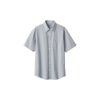 無印良品 MUJI 无印良品 青年男士短袖衬衫 AC20KC5S