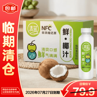 清蓝 鲜椰汁植物蛋白饮料 410ml*15瓶