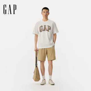 Gap 男女装夏季款胶印大logo纯棉短袖