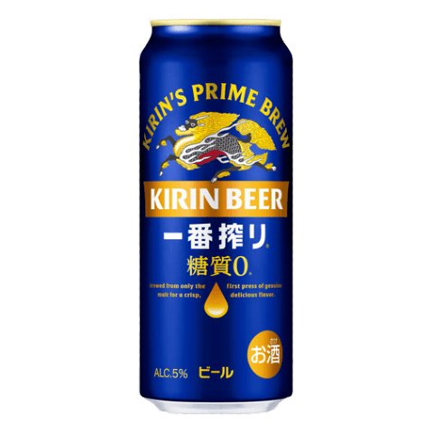 麒麟 一番榨无糖啤酒 500ml*24罐