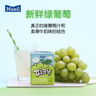 每日 韩国进口水晶葡萄果汁 200ml*6盒 低卡0脂原版儿童果汁 朴彩英同款