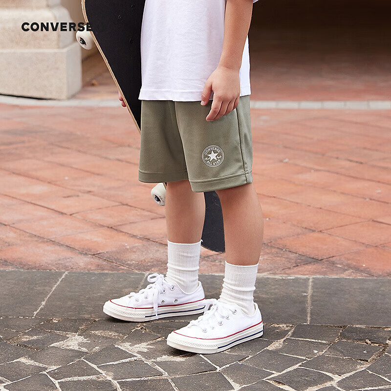 CONVERSE/匡威儿童短裤 铬绿 140码（身高128-140cm）