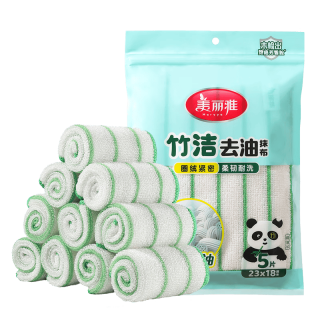 美丽雅 吸水去油  多层加厚抹布 4片装28*28cm