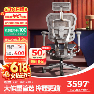 Ergonor保友金豪L2电竞人体工学椅超强精准承托 云感科技坐垫