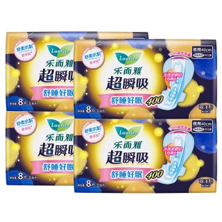 乐而雅 花王乐而雅卫生巾棉柔超长夜用400*16片
