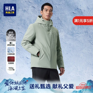 海澜之家 男士三防鹅绒羽绒服 极光系列 充绒88-118g
