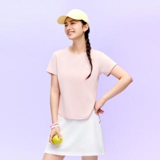 安踏 小蛮腰正肩速干T丨运动短袖t恤女透气跑步训练上衣显瘦瑜伽服女