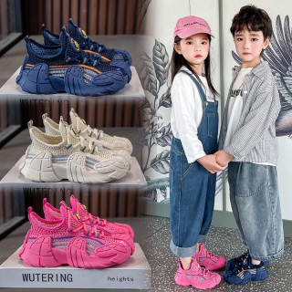 儿童运动鞋春夏2026新款男童女童2-7岁宝宝防滑软底透气飞织童鞋