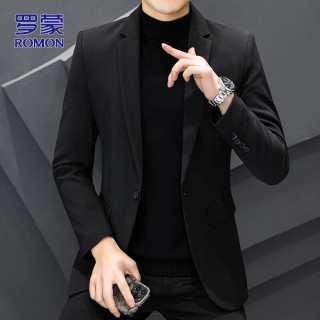 罗蒙 男士商务正装西服 修身新郎礼服
