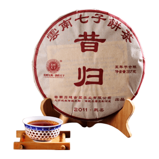 茗醉天下 2011年昔归熟普洱茶 357g
