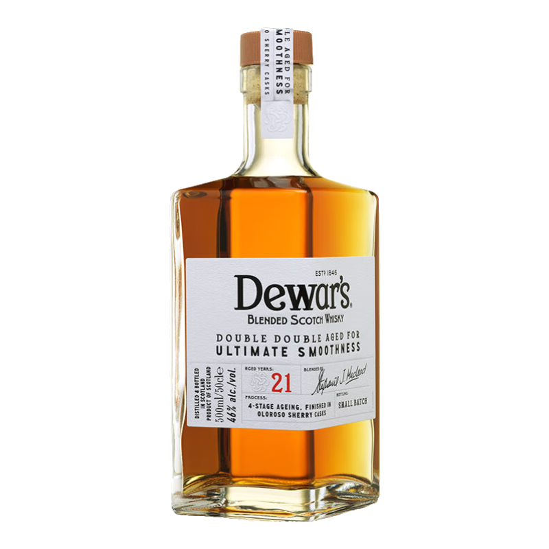 Dewar's 帝王 Dewar‘s）21年小批量苏格兰威士忌 500mL