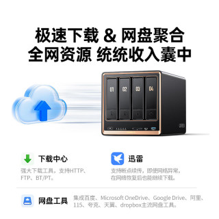 国家补贴：绿联 私有云DXP4800 GT 8G四盘位NAS网络存储