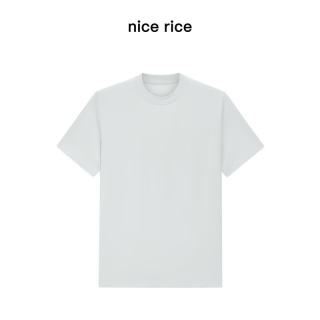 nice rice 好饭 男士全棉针织圆领短袖T恤 260克
