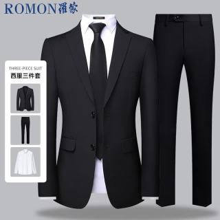 罗蒙 男士西服套装 货号3XL