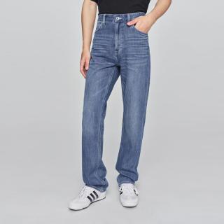 Lee 25早春新品753舒适直筒精玉透凉中蓝男牛仔裤凉凉裤