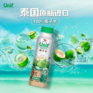 百亿补贴：统一 泰国原瓶进口Unif100%椰子水NFC非浓缩还原0脂肪350ml*12瓶