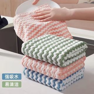 许媳妇 阳离子抹布 厨房家务清洁布 5条装（颜色随机）