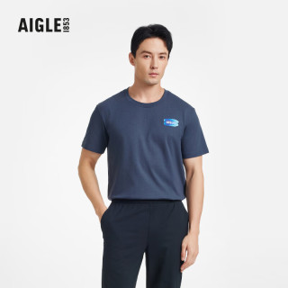 AIGLE DFT速干吸湿排汗 SILVADUR抗菌短袖 皇家军蓝 XL