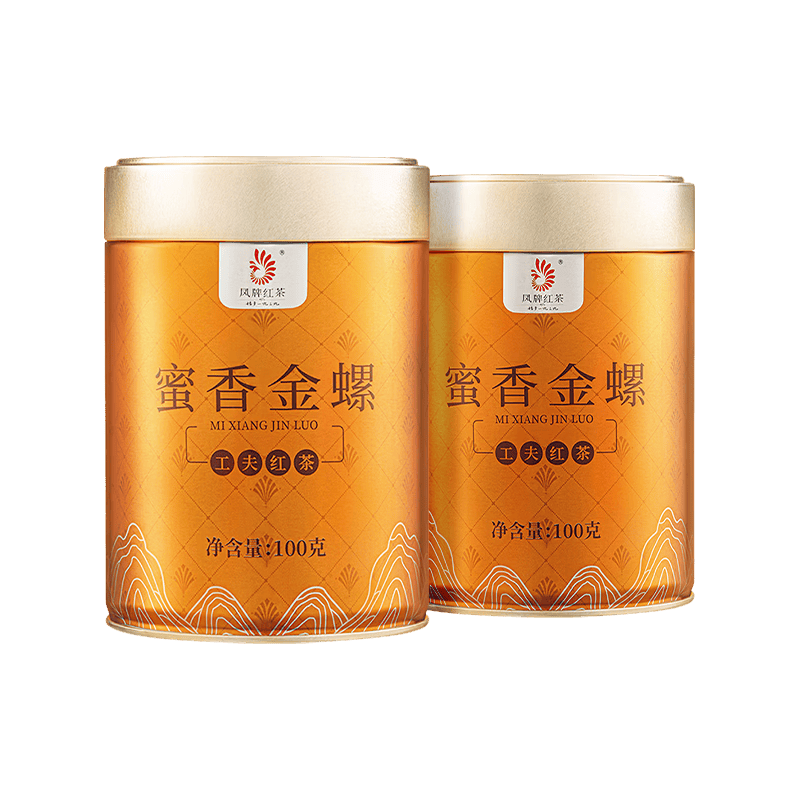 凤牌 蜜香金螺 凤庆滇红特级 100g 罐装 红茶