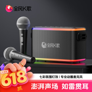 全民K歌 超长续航 无线K歌音箱麦克风套装