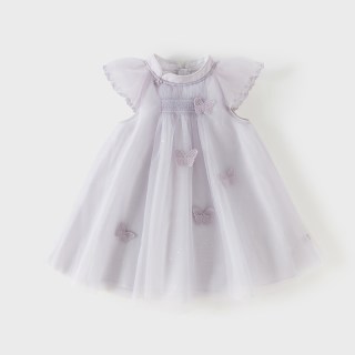 戴维贝拉 女童连衣裙夏季儿童新款2026网纱国风公主裙宝宝汉服裙子
