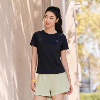 安踏 女款运动短袖T恤公主线小蛮腰