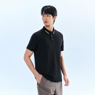 安踏 运动短袖POLO衫夏季透气针织训练通勤休闲男士上衣
