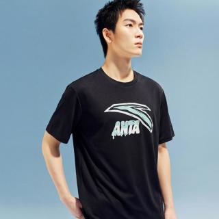 安踏 冷萃T丨冰丝运动短袖t恤男夏季情侣装宽松半袖休闲潮流百搭上衣