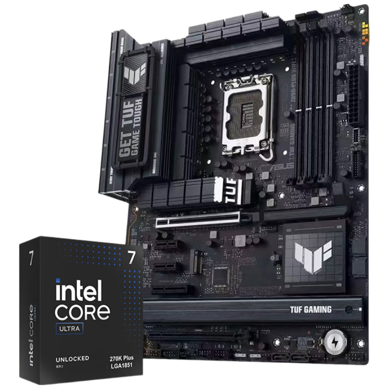 英特尔 Ultra 7 270K PLUS + 华硕 TUF GAMING Z890-PLUS WIFI 主板套装