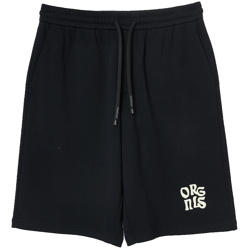 JACK&JONES 杰克琼斯 纯棉宽松 黑色 L(180) 男士短裤