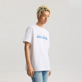 Lee 26年春夏新品舒适版圆领Logo印花男短袖T恤
