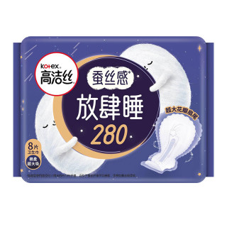 高洁丝 放肆睡丝薄棉柔夜用卫生巾 28cm*16片