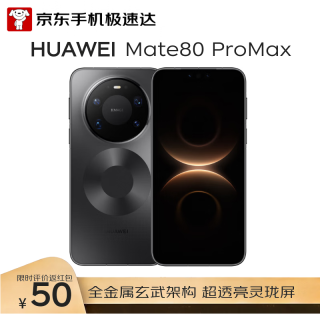 华为 Mate 80 Pro Max 手机 16GB+512GB 极夜黑