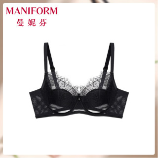 曼妮芬 [吉赛尔·奢华睫毛蕾丝]文胸 午夜爵士 85C （80D/90B也可以拍）