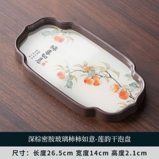 棠门 国潮吸水家用陶瓷中式干泡盘