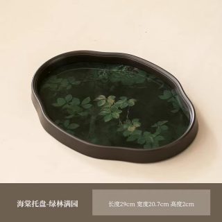 棠门 海棠干泡盘家用茶盘
