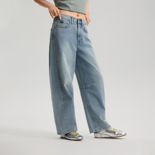 Lee 26春夏新品 男女同款 Barrel弯刀牛仔裤