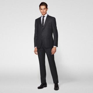 BOSS 礼遇父亲节男装西服外套商务套西平驳领修身版型西服外套男