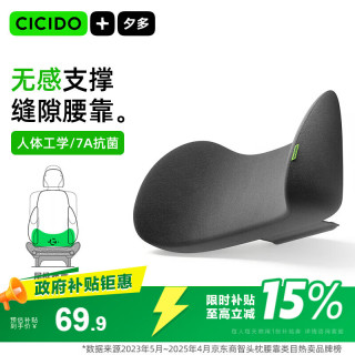 CICIDO 缝隙汽车腰靠车用座椅腰部靠垫主驾驶开车护腰托车载头颈枕特斯拉