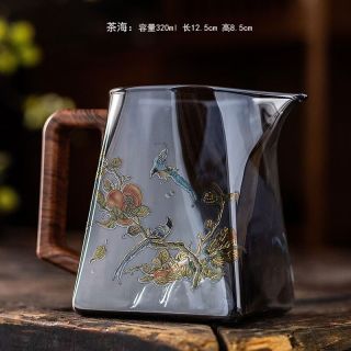 棠门 胡桃木喜上眉梢观山公道杯
