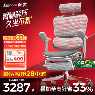 Ergonor 保友金豪E2 Pro人体工学椅 办公椅电脑椅银白云感座垫+躺舒宝 银白(云感科技座垫)+躺舒宝