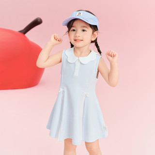 Deesha Mini 笛莎官方旗舰女童裙子夏季新款儿童女宝童装甜美polo连衣裙公主裙