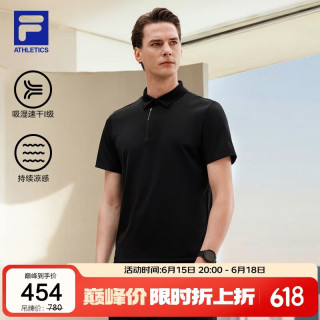 FILA 男子POLO衫 2026夏健身凉感上衣