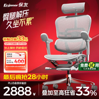 Ergonor 保友金豪E2 Pro人体工学椅 办公椅电脑椅 银白网